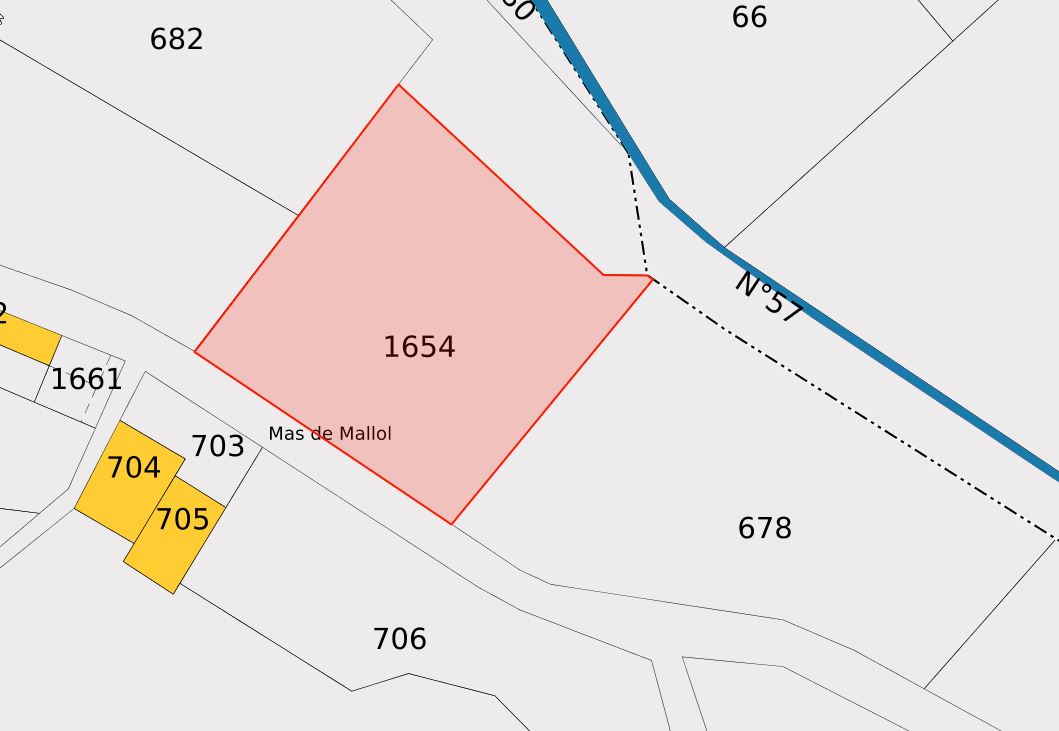 Plan cadastral A1654