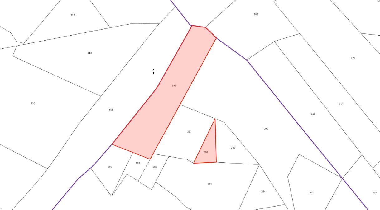 Plan cadastral A288 / A291