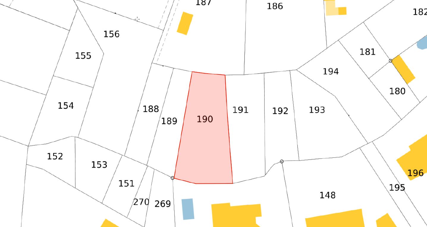 Plan cadastral AK190