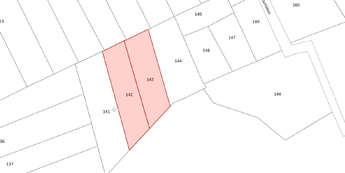 Plan cadastral BK142 / BK143