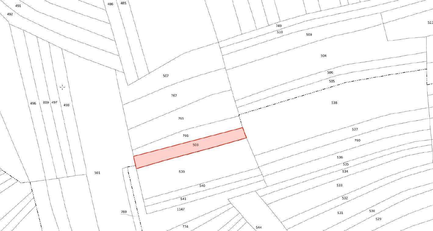 Plan cadastral de la parcelle