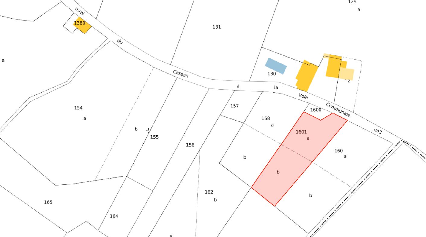 Plan cadastral A1601