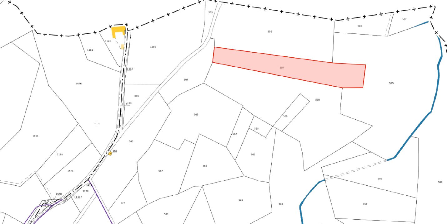 Plan cadastal B557