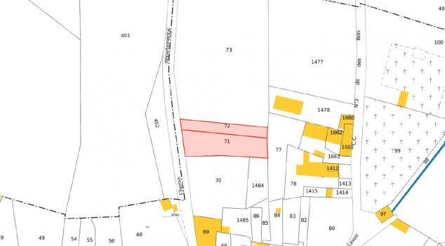 Plan du bien Vente mixte d'un lot de quatre parcelles situées dans la Commune de VILLEMAGNE (11)