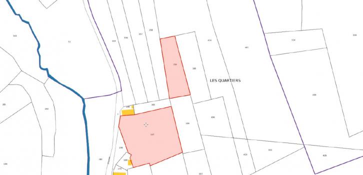 Plan du bien Vente mixte - lot de quatorze parcelles situées dans la Commune de Dompierre-sur-Helpe (59)