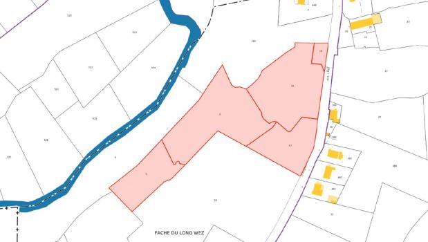 Plan du bien Vente mixte - lot de quatorze parcelles situées dans la Commune de Dompierre-sur-Helpe (59)