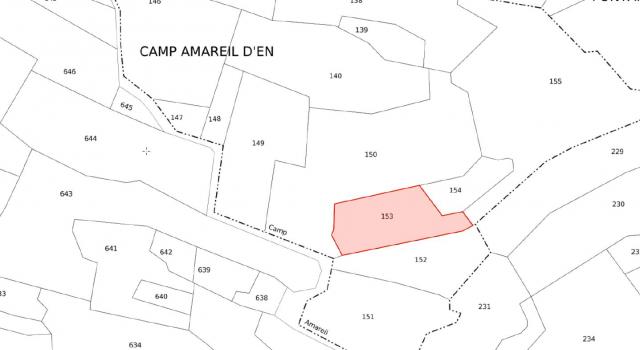 Plan du bien Vente mixte d'un lot de quatorze parcelles situées dans la Commune de VEBRE