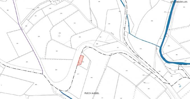 Plan du bien Vente lot de six parcelles non constructibles situées dans la Commune de Murviel-Les-Beziers