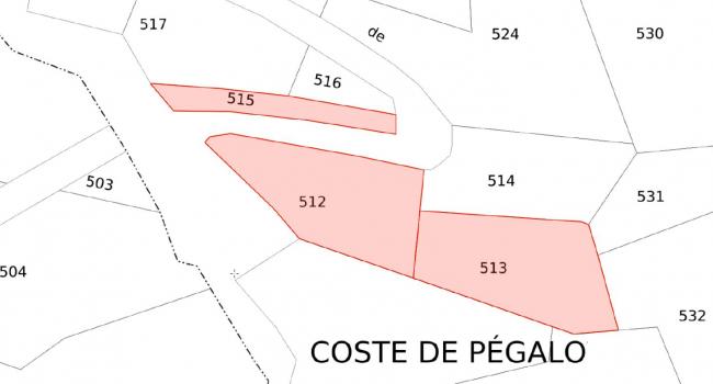 Plan du bien Vente mixte d'un lot de quatorze parcelles situées dans la Commune de VEBRE