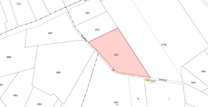 Plan du bien Vente lot de deux parcelles situées dans la Commune de COLOMBIERES SUR ORB 