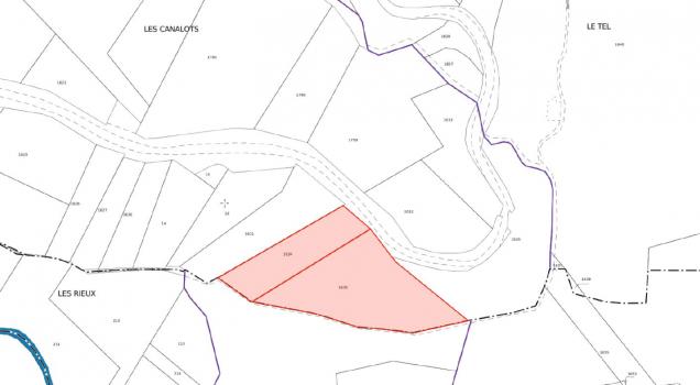 Plan du bien Vente lot de deux parcelles boisées situées dans la Commune de Saint-Julien