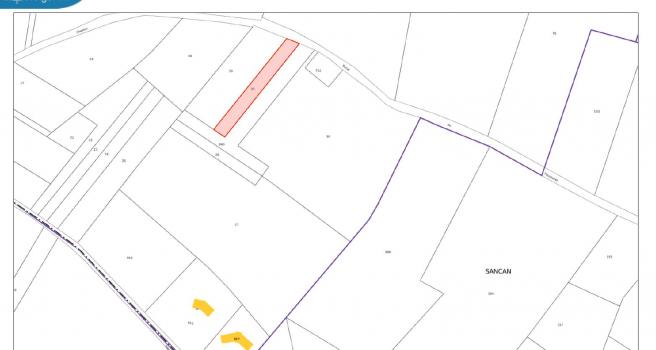 Plan du bien Vente lot de deux parcelles situées dans la Commune de LE FOUSSERET