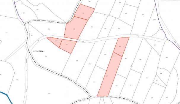 Plan du bien Vente Mixte - lot de dix parcelles situées dans la Commune de BERTHOLENE